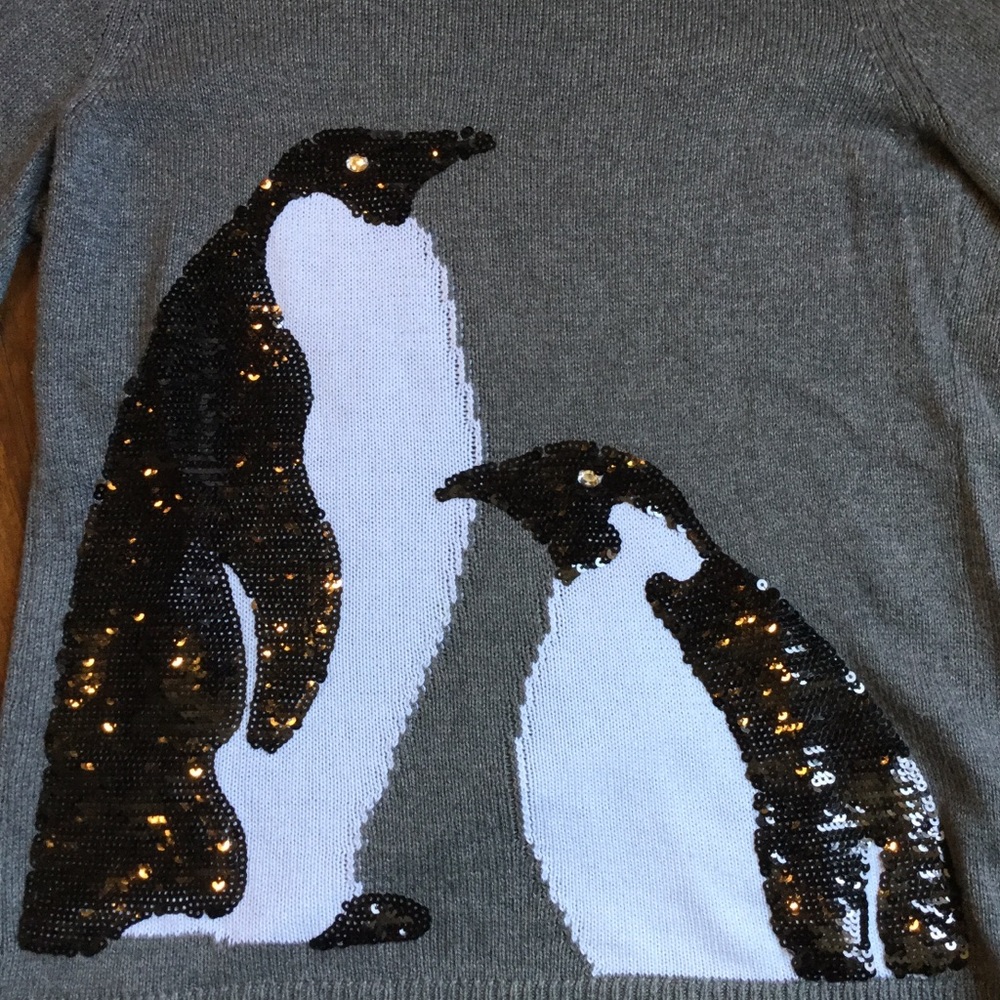 Cb Established 1962- Sequined Penguins Sweater. S - image 8